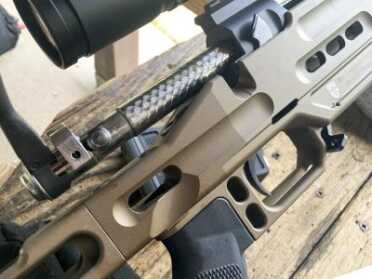 Note the jeweled finish on the bolt. 