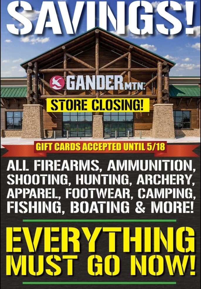 UPDATE: Half of Gander Mountain’s Stores Will Close, Huge Liquidation Sale UPDATE: Half of Gander Mountain’s Stores Will Close, Huge Liquidation Sale