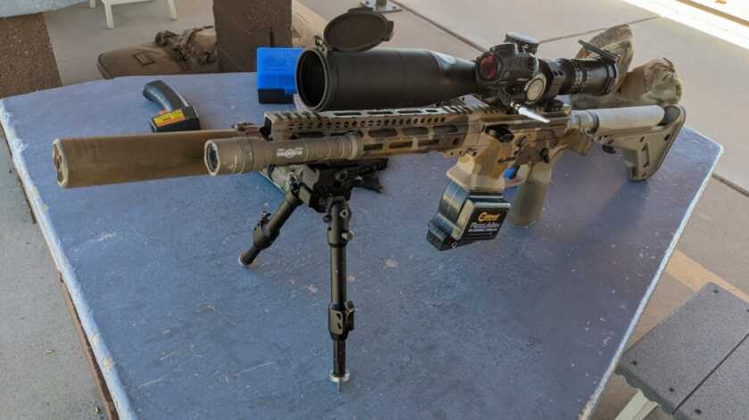 The Civilian Defensive Rifle, Part 1: New Gas Length Civilian Defensive Rifle set up for long range shooting the Precision Rifle Series.