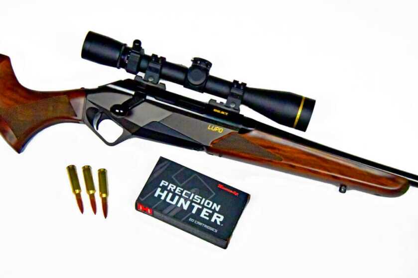 High-Grade Upgrade: Benelli's Lupo Rifle Gets a Beautiful Walnut Stock Benelli Lupo BE.S.T. Walnut Rifle with Leupold VX-3HD riflescope and Hornady Precision Hunter ammunition