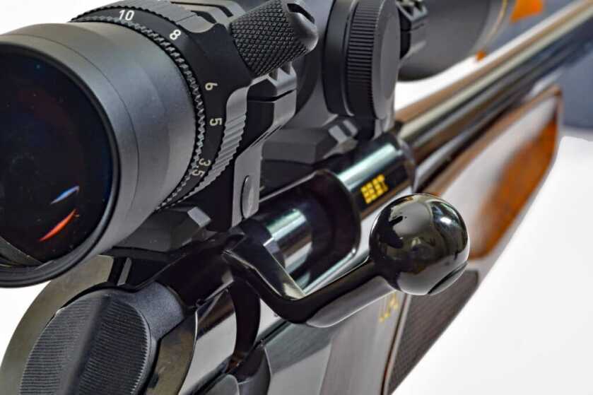 High-Grade Upgrade: Benelli's Lupo Rifle Gets a Beautiful Walnut Stock Benelli Lupo BE.S.T. Walnut rifle, bolt knob, 60-degree bolt throw