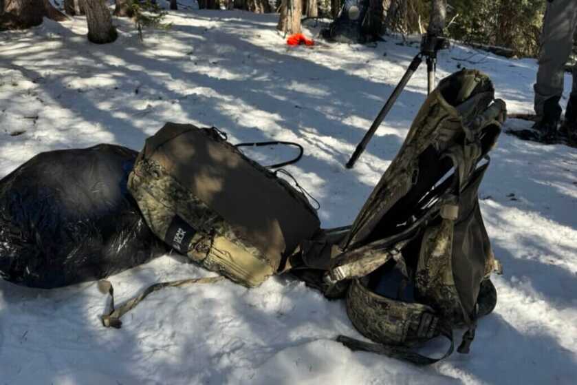 3 - Eberlestock Team Elk V2: Backcountry Hunting Pack Review! Pack folding open to add things to the meat carrying system