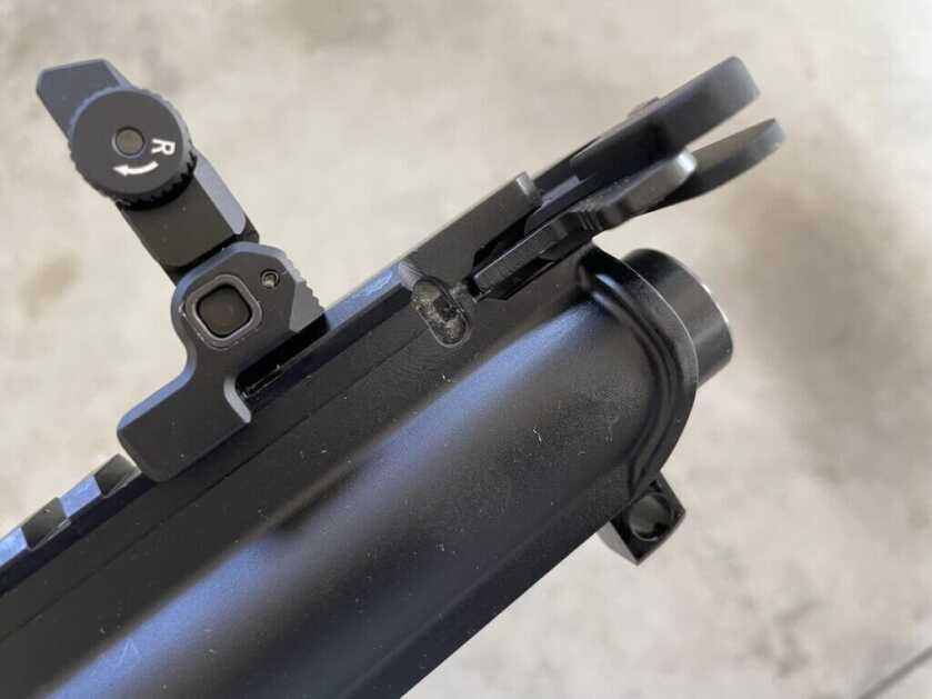 charging handle wear on an AR15 upper receiver
