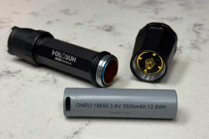batteries for weapon-mounted-flashlight