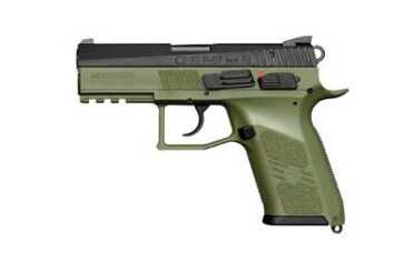 It’s green. That’s really the end of the story on this one if you already know how well CZ USA’s P-07 pistols perform.