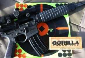 The Omni shot pretty well with our samples from Gorilla Ammo. At 100 yards with a 4x scope this is a good dispersal.