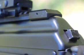 The Parabellum AKARS attaches firmly to the rear of the dust cover.