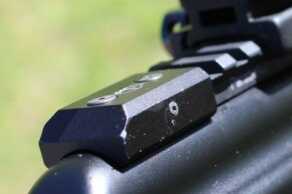 The rear mount for the AKARS snugs the rail down tight.  