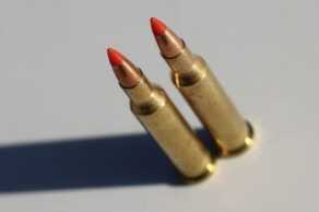 The polymer tips on the centerfire rounds help with feeding and expansion. 