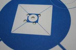 This sequence was just fun. Five shots, shooting for the corners. I thought I’d miss with at least one, as I was banging out the shots one after the other, but the 527 kept up with me. 