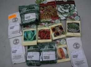 This is a fairly large order I put in for this year, and as you can see, they sell small packets and big bags, depending on what you need. 