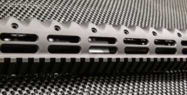 The author's favorite feature of the 3T-M is this simplistic but ergonomically superior hand guard by Diamondhead.