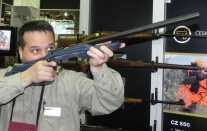 The Model 455 Varmint with SS Evolution stock has a truly ambidextrous thumbhole stock. Even if you’re not a lefty, you’ll appreciate being able to cradle this rifle over your forearm, and shooting it comfortably from any conceivable position.