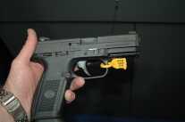 The FNH FNS-9 is a well made pistol, with a very fine trigger.