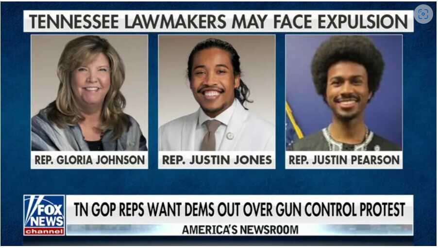 The three TN Dems who face expulsion.