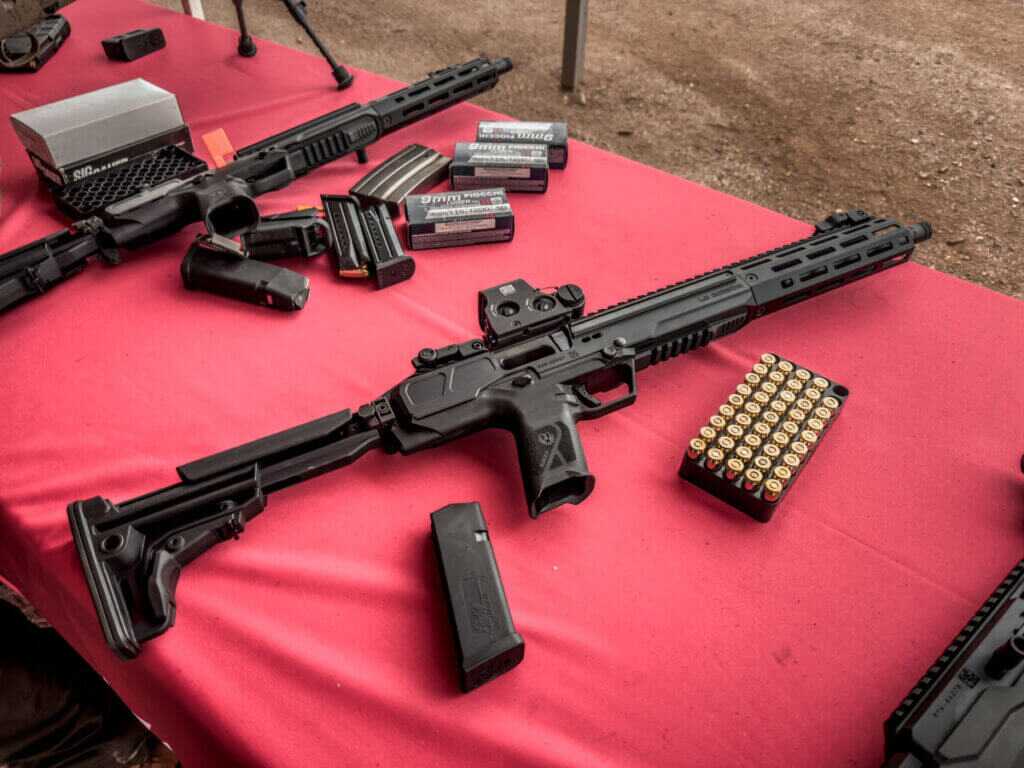 A Ruger LC Carbine in 45 Auto.