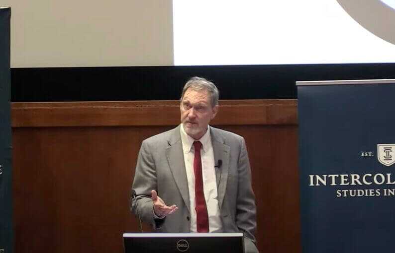 Dr. Lott at a recent debate.