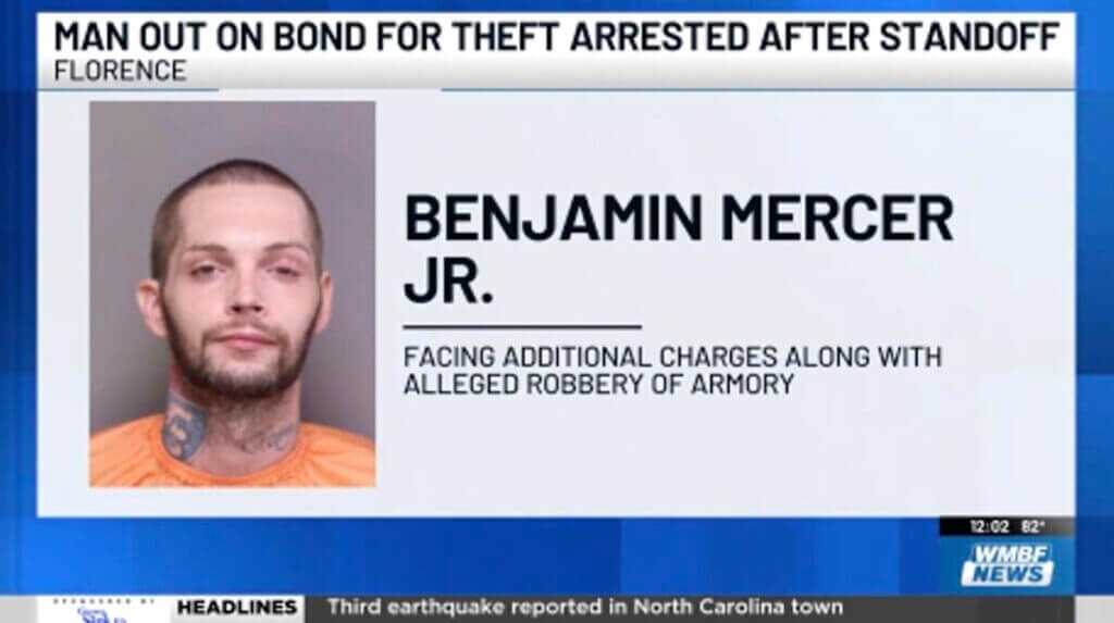 Benjamin Mercer Jr., mugshot.