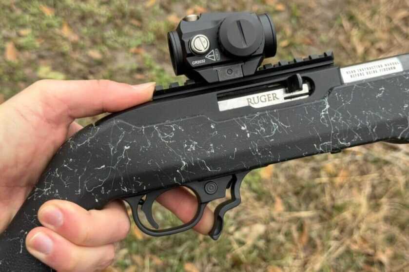 trigger on a Ruger rifle