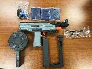 The toy gun from Walmart that is banned in NY.