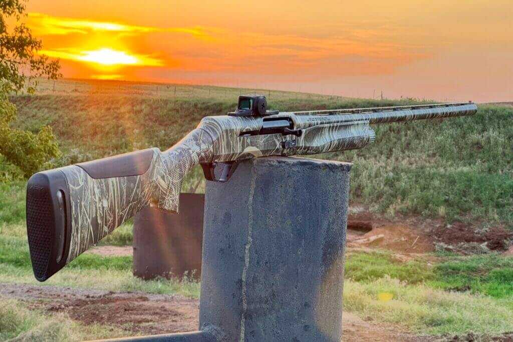 shotgun and sunset