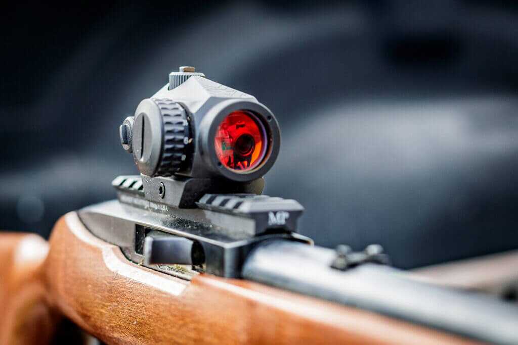 optic on a rifle