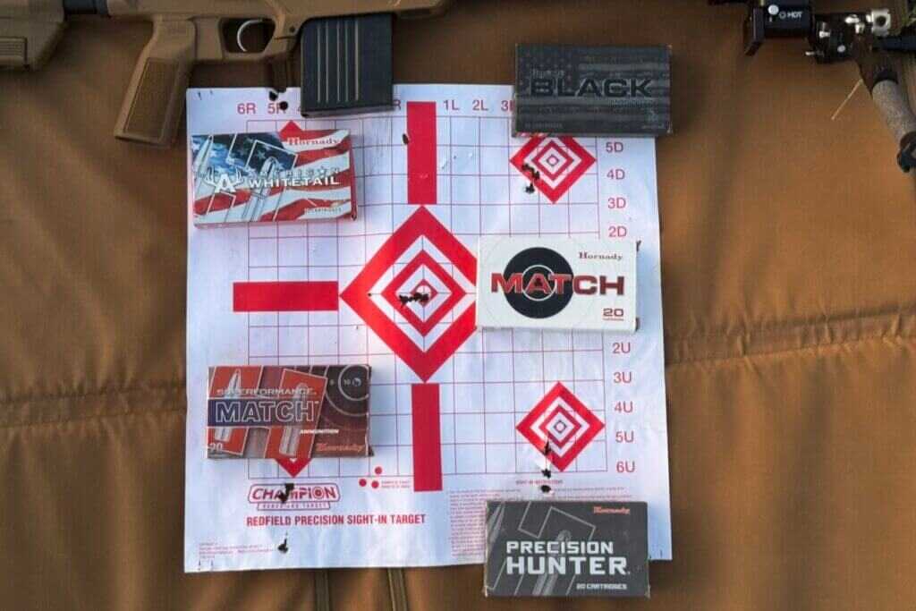 Groups shot from 50 yards