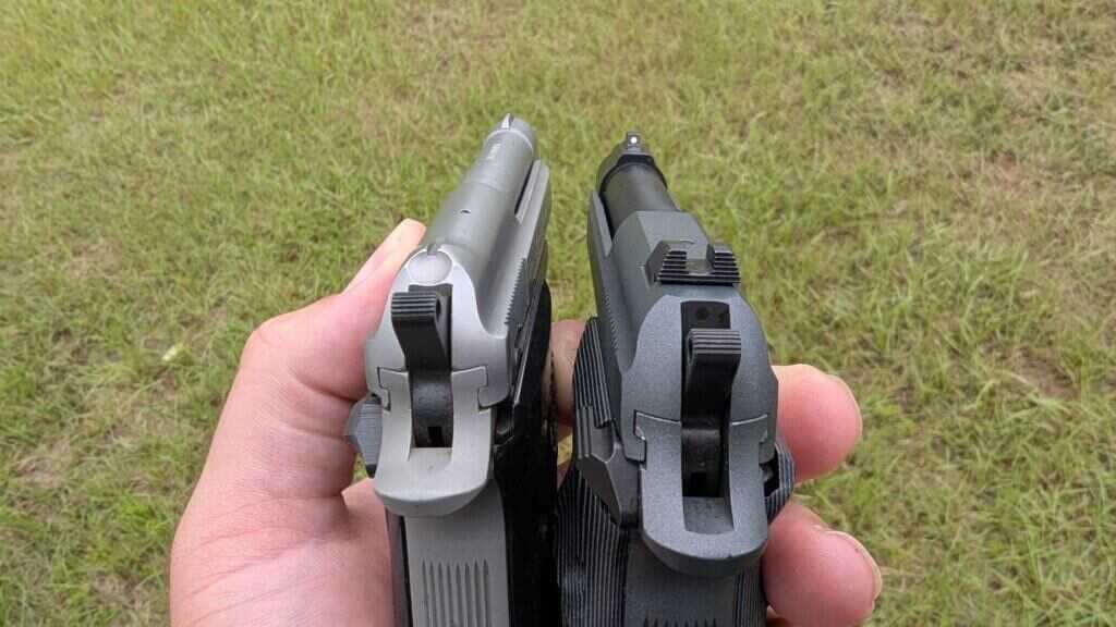 Replaceable sights on Beretta 20X vs tiny fixed sights on 21A