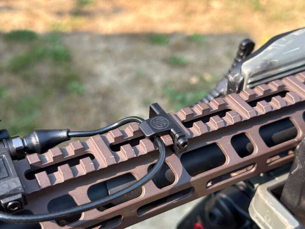 FOXTROT MSR accessories including tape switch and mounts