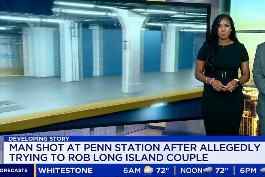 Footage from the shooting at Penn Station.