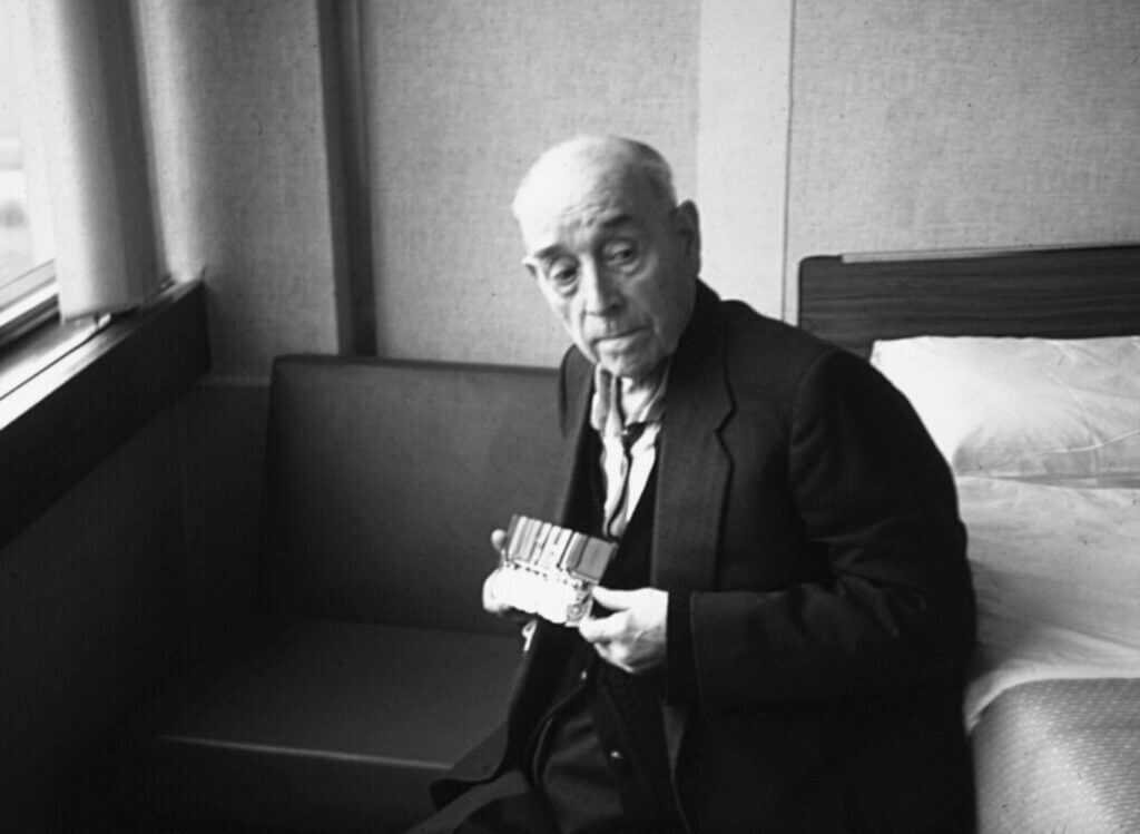 Elder Henry Tandey later in life, decorated WW1 veteran and longtime Triumph employee