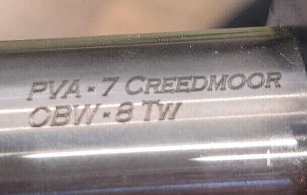 PVA 7 Creedmoor OBW 1/8 Twist