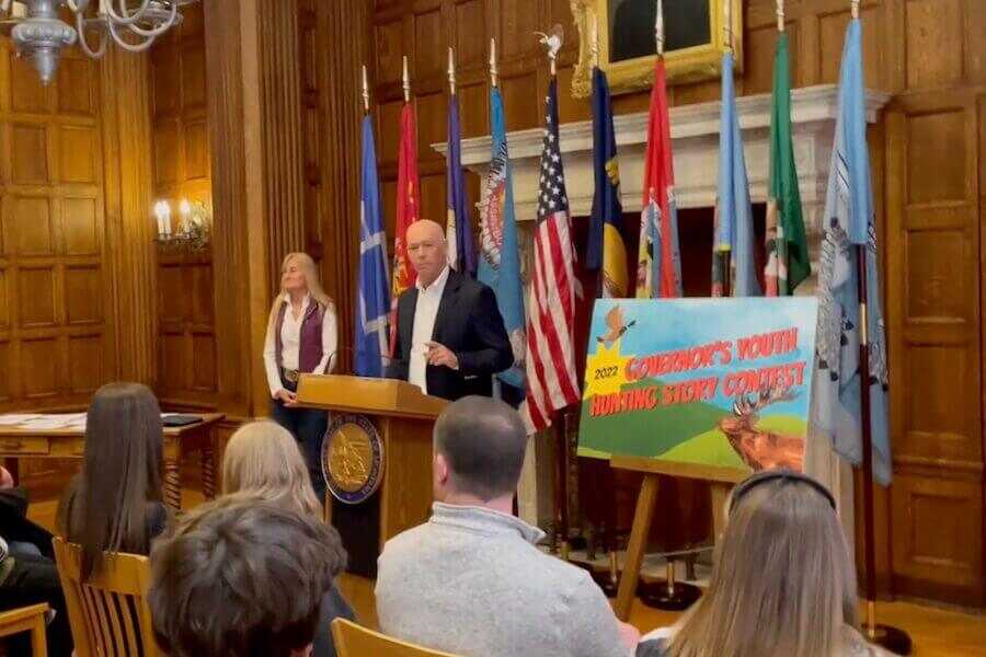 Montana governor announces winner of hunting contest.