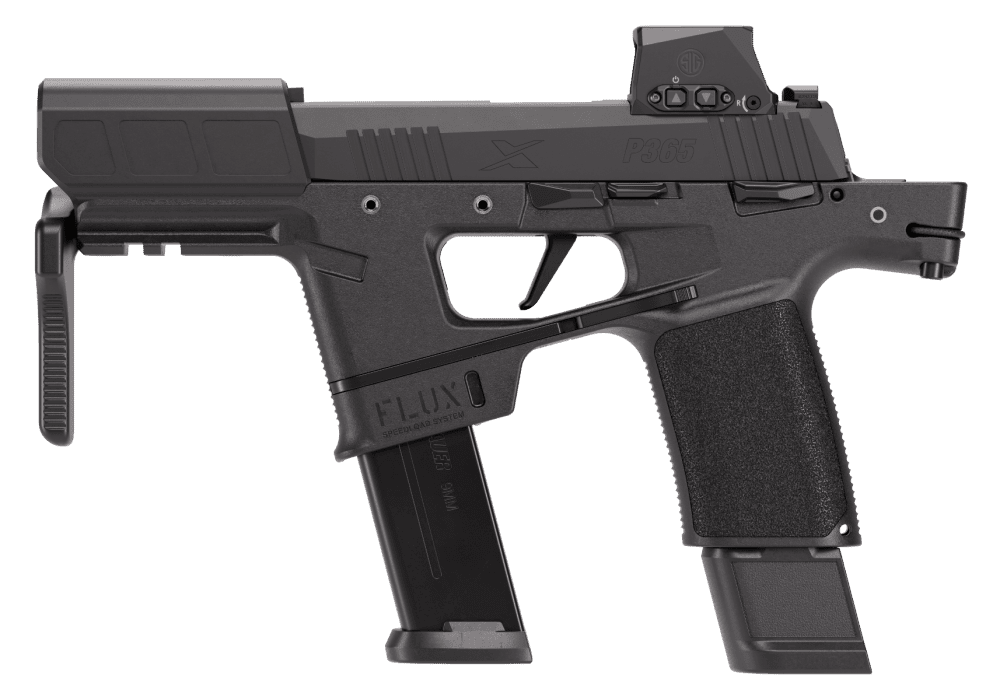 Sig Sauer P365-FLUX Micro-PDW folded left side profile