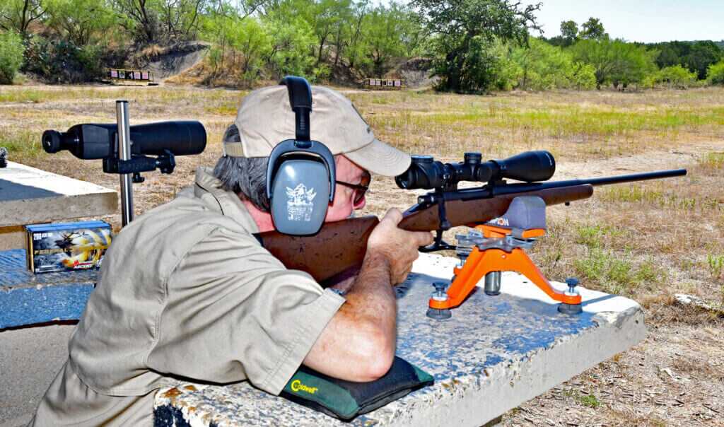 Author testing 280 Ackley Improved loads in custom Remington 700-based Hill Country Rifles build