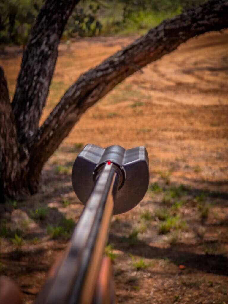 Front bead visible above Silencer Central Banish 12 for a clear sight picture