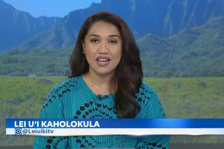 A news anchor for Island News.