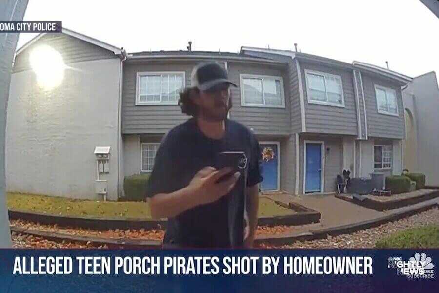 Don't shoot porch pirates this holiday season.