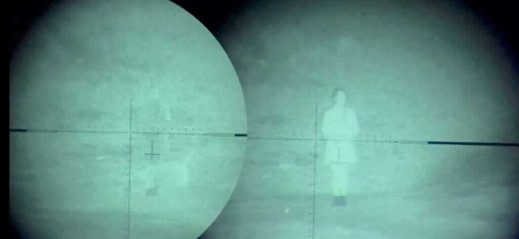 Very dark field scene brightened through Armasight CO-LR with Watchman IR