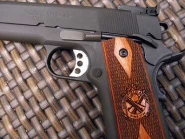 Controls are all where they should be. There’s no checkering on the frontstrap, but I didn’t miss it firing the mild-recoiling 9mm.