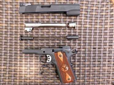 The Range Officer easily field strips like any other 1911.