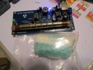 This DIY Geiger counter is under $60 if you buy the tube separately on Ebay. I soldered it in about an hour, and as you can see, it is going crazy next to these radioactive Thorium treated lantern mantles. 