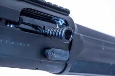 The controls, bolt handle, bolt release and safety are all oversized and easy to manipulate with or without gloves.