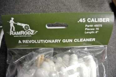 RamRodz--Gun Cleaning Made Even Easier Packaging on the .45 Caliber RamRodz.