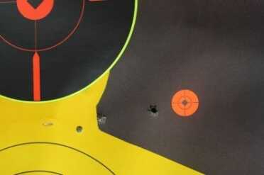 3 rounds from 300 yards, with no adjustment to the scope's factory presets. 