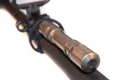 Here's the battering ram end of the piston that bashes the bolt carrier to the rear.