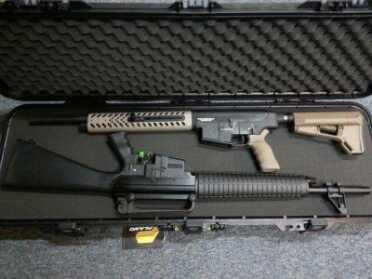 The (Real) AR-15 Shotgun - Hot Rodding the RAAC MKA 1919 Before and after in this picture.