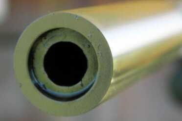 The target crown is recessed for protection.