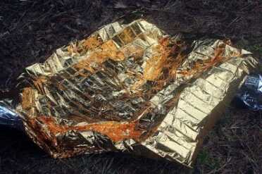 The space blanket will keep you warm, but it is crinkly and loud. 