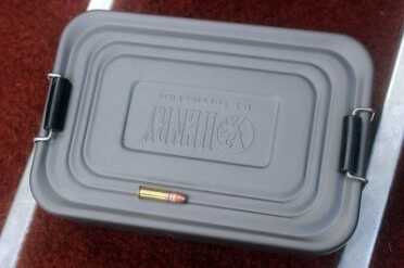 Here is the kit with a .22 LR round, just for reference. It is compact. 